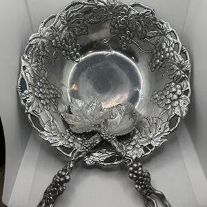 Arthur Court Designs Grapevine Salad Serving Bowl with Salad Serving Set